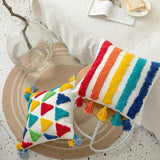 Roomtery Rainbow Tassels Cushion Cover, view 5