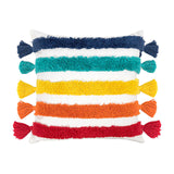 Roomtery Rainbow Tassels Cushion Cover, view 6