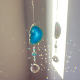 Roomtery Raw Stone Cut Crystal Suncatcher, view 4