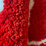 Roomtery Red Hearts Dice Aesthetic Tufted Accent Rug, view 2