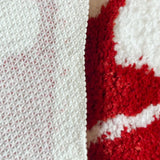 Roomtery Red Hearts Dice Aesthetic Tufted Accent Rug, view 5