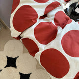 Roomtery Red Large Polka Dot Bedding Set, view 2
