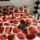 Roomtery Red Large Polka Dot Bedding Set, view 5