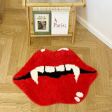 Roomtery Red Vampire Lips Tufted Accent Rug, view 3