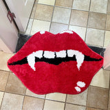 Roomtery Red Vampire Lips Tufted Accent Rug, view 5