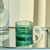Roomtery Retro Ripple Glass Mug, view 3