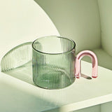 Roomtery Retro Ripple Glass Mug, view 5