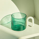 Roomtery Retro Ripple Glass Mug, view 6