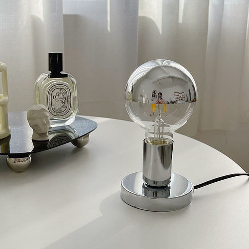 Roomtery Retro Silver Gloss Table Lamp