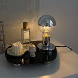 Roomtery Retro Silver Gloss Table Lamp, view 2