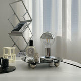 Roomtery Retro Silver Gloss Table Lamp, view 4
