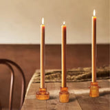 Roomtery Ribbed Glass Mini Desk Candle Holders Set, view 3