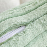 Roomtery Ribbed Velvet Fluffy Throw Pillow Cover, view 5