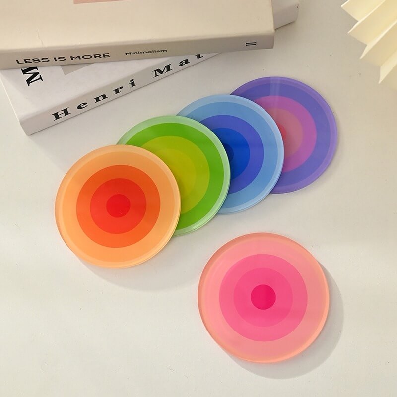 Roomtery Round Gradient Acrylic Coaster