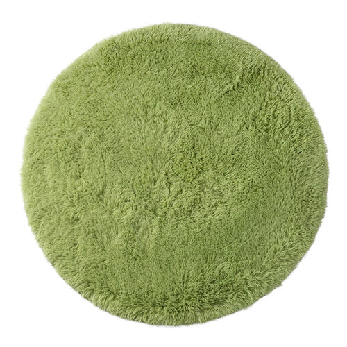 Roomtery Round Green Grass Rug