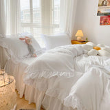 Roomtery Ruffle Lace Bedding Set, view 4