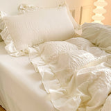Roomtery Ruffled Seersucker Cute Bedding Set, view 6