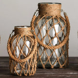 Roomtery Rustic Hanging Glass Jar, view 5
