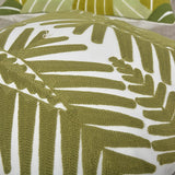 Roomtery Sage Green Embroidery Throw Pillow Cover, view 4