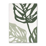 Roomtery Sage Green Monstera Leaves Canvas Posters, view 5