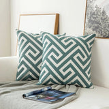 Roomtery Sage Green Patterns Cushion Cover, view 4
