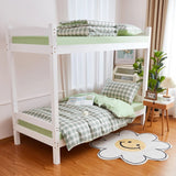 Roomtery Sage Green Plaid Dorm Bedding Set, view 2
