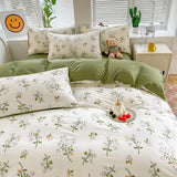 Roomtery Sage Green Wildflowers Bedding Set, view 2