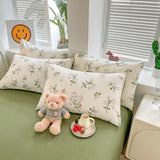Roomtery Sage Green Wildflowers Bedding Set, view 6