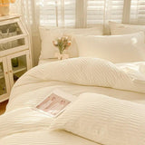 Roomtery Seersucker Fabric Bedding Set, view 2
