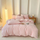 Roomtery Simple Pastel Striped Bedding Set, view 2