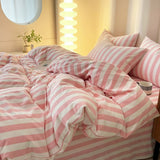 Roomtery Simple Pastel Striped Bedding Set, view 3