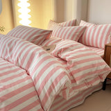 Roomtery Simple Pastel Striped Bedding Set, view 4