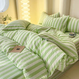 Roomtery Simple Pastel Striped Bedding Set, view 5