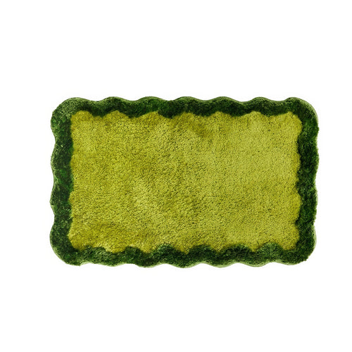 Roomtery Simple Wavy Green Floor Mat