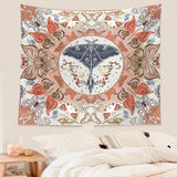 Roomtery Skull Moth Boho Tapestry, view 2