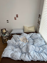 Roomtery Sky Blue Striped Bedding Set, view 2