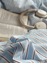 Roomtery Sky Blue Striped Bedding Set, view 3