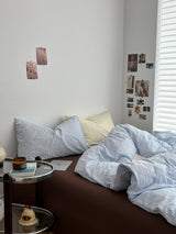 Roomtery Sky Blue Striped Bedding Set, view 6