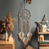 Roomtery Snowflake Fringe Macrame Dreamcatcher, view 3