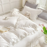 Roomtery Soft Crumpled Ruffle Bedding Set, view 4