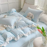 Roomtery Soft Crumpled Ruffle Bedding Set, view 5