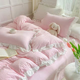Roomtery Soft Crumpled Ruffle Bedding Set, view 6