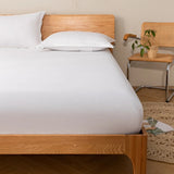 Roomtery Solid Color Simple Cotton Fitted Sheet, view 3