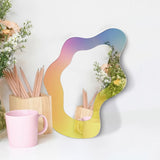Roomtery Iridescent Wavy Blob Mirror, view 2