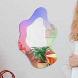 Roomtery Iridescent Wavy Blob Mirror, view 4