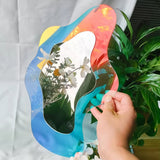 Roomtery Iridescent Wavy Blob Mirror, view 6