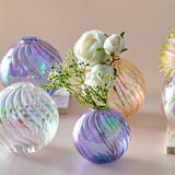 Roomtery Spiral Glass Mini Ball Vase (3 Pack), view 4
