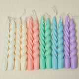 Roomtery Spiral Twisted Pastel Candles (2 Pack), view 3
