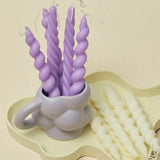 Roomtery Spiral Twisted Pastel Candles (2 Pack), view 4