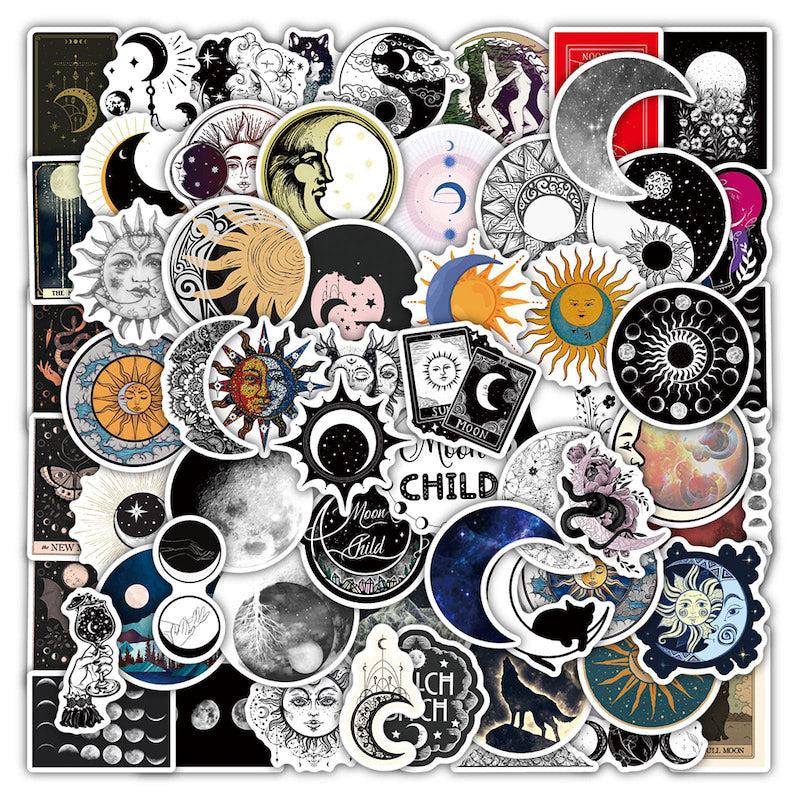 Roomtery Spiritual Sun & Moon Sticker Pack